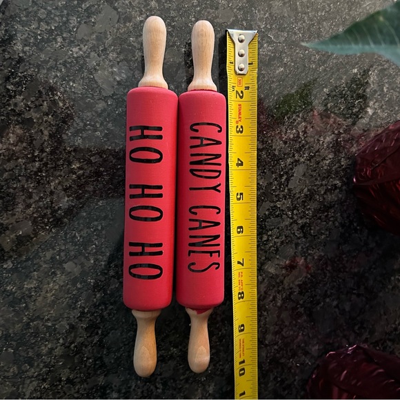 Small Rolling Pins, Holiday, Home Decor, Handmade Set of 2 - Picture 4 of 4